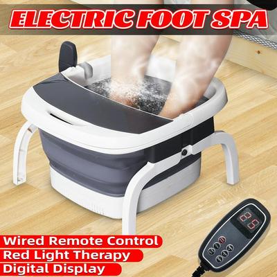 500W  Foldable Foot Relax Bath Massager 220V Electric Heating Tub Wired Remote Control
