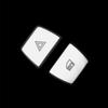 1 Set Of Car Warning Light Button Cover Trims For Bmw