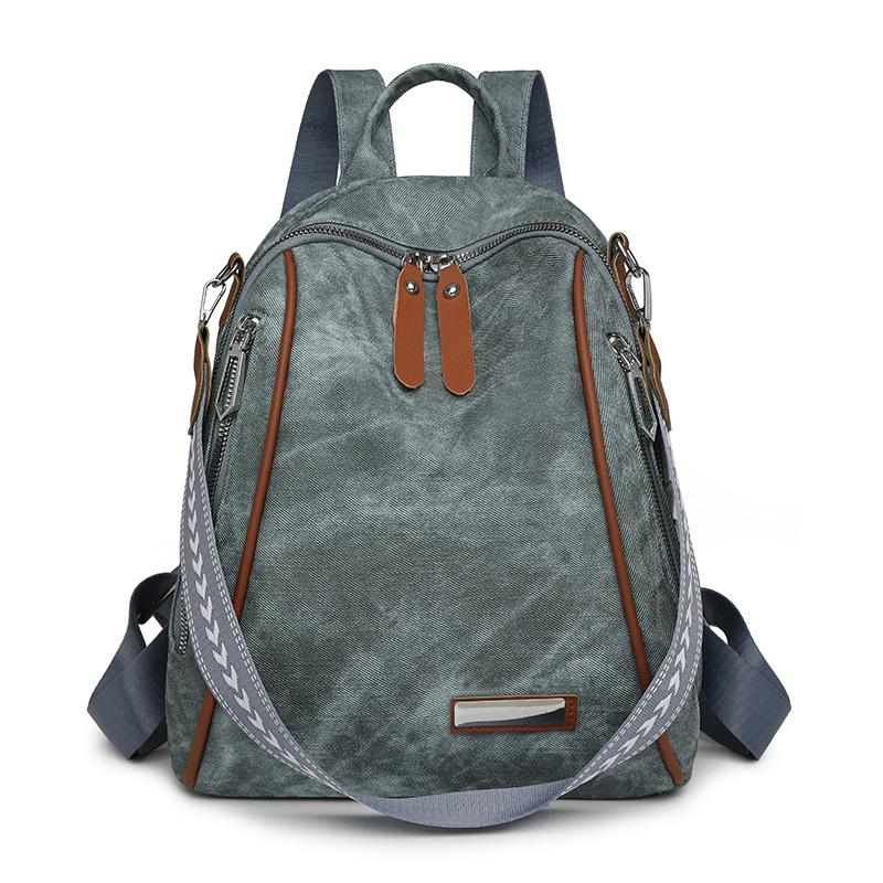 PU Zipper Backpacks 2026 High Quality Sewing Thread Sweet School Bags Fashi Softback Lightweight Durable Backpacks
