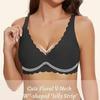 European Seamless Deep V Bra for Women Gathered Side Bust Coverage Anti-Sagging Daily Comfort Intimates