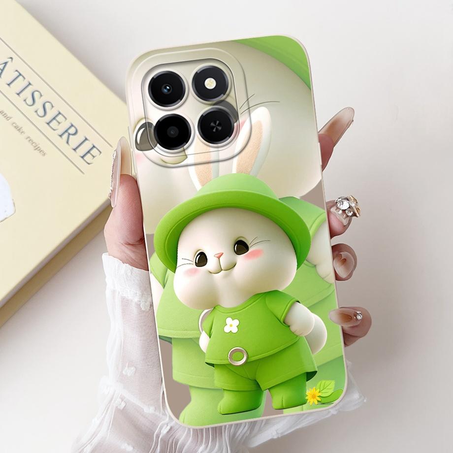 For Honor X6c Case New Fashion Cartoon Luxury Girly Painting Funda For Huawei Honor X6C X6 C X 6C Cover Matte Liquid Silicone