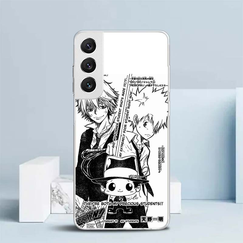 Katekyo Hitman Reborn Soft Cover for Samsung Galaxy S25 Edge S26 S24 S23 Ultra Phone Case S22 S21 Plus S20 FE Print Pattern Shel