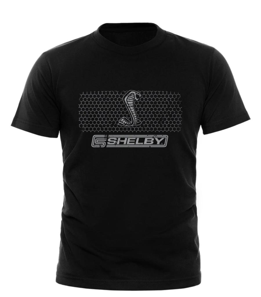 Shelby Logo Honeycomb Grille T-shirt Mustang Cobra Powered by Ford unisex tees