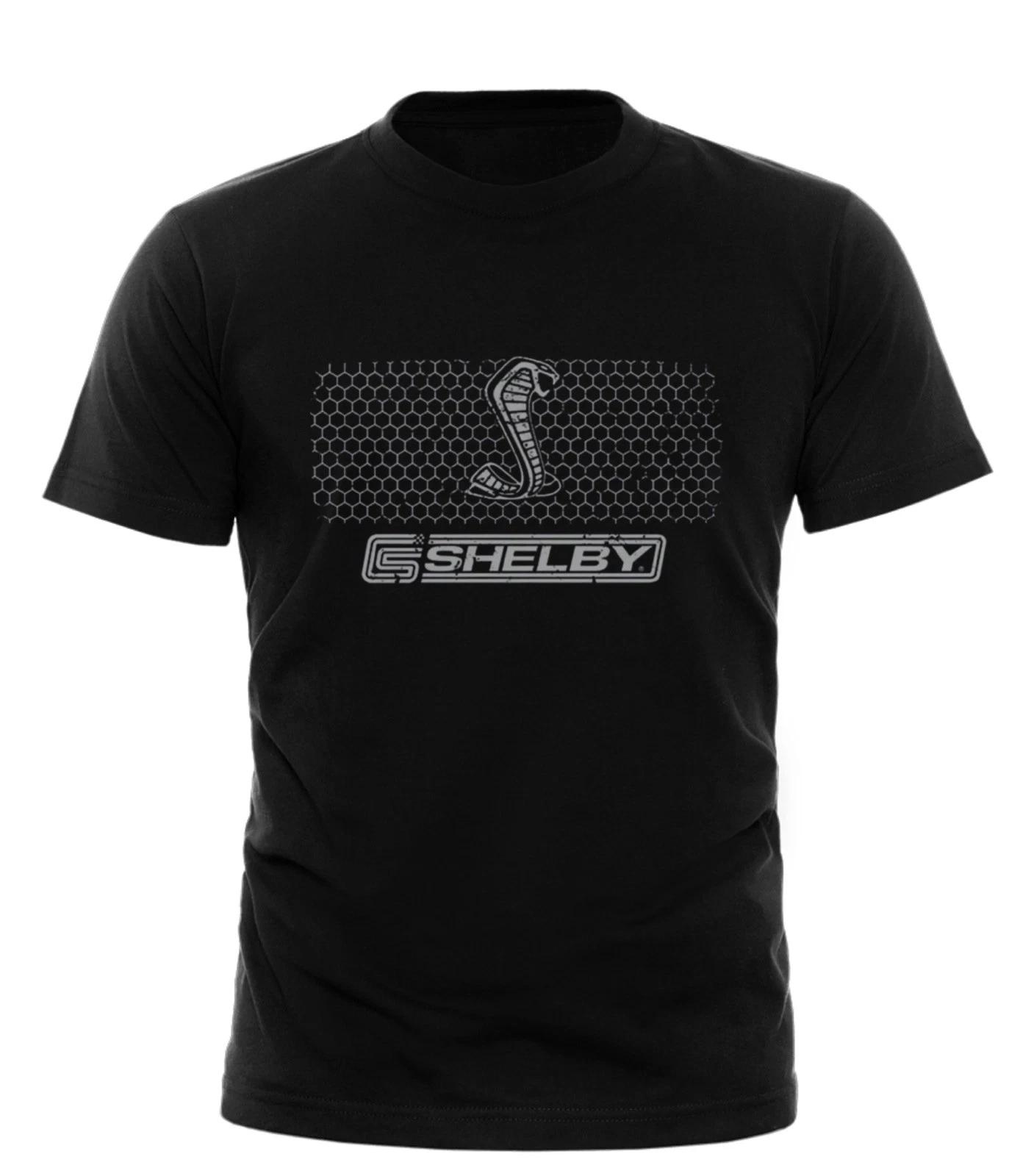 Shelby Logo Honeycomb Grille T-shirt Mustang Cobra Powered by Ford unisex tees 3XL