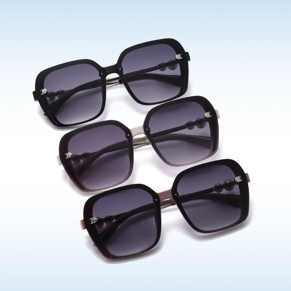 Light Luxury Polarized Camellia Pearl Women's UV-Blocking Sunglasses