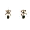Princess Pink Zircon Temperament Earrings Bow Earrings Candy Earrings Ear Accessories Women