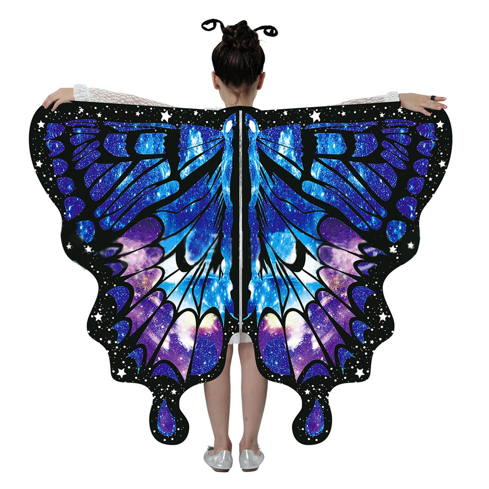 Childrens Butterfly Costume for Party Dress Up Princess Pretend Butterfly Wing, Halloween Fairy Butterfly Cape Wing Z