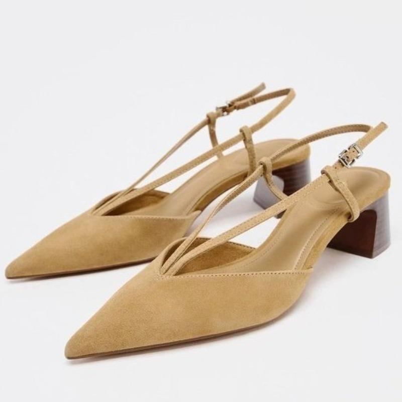 

Fashion Low-heeled Suede High-end Women s Singles Shoes 2025 New Spring and Autumn French Temperament Gentle Mary Jane Shoes 35 хаки