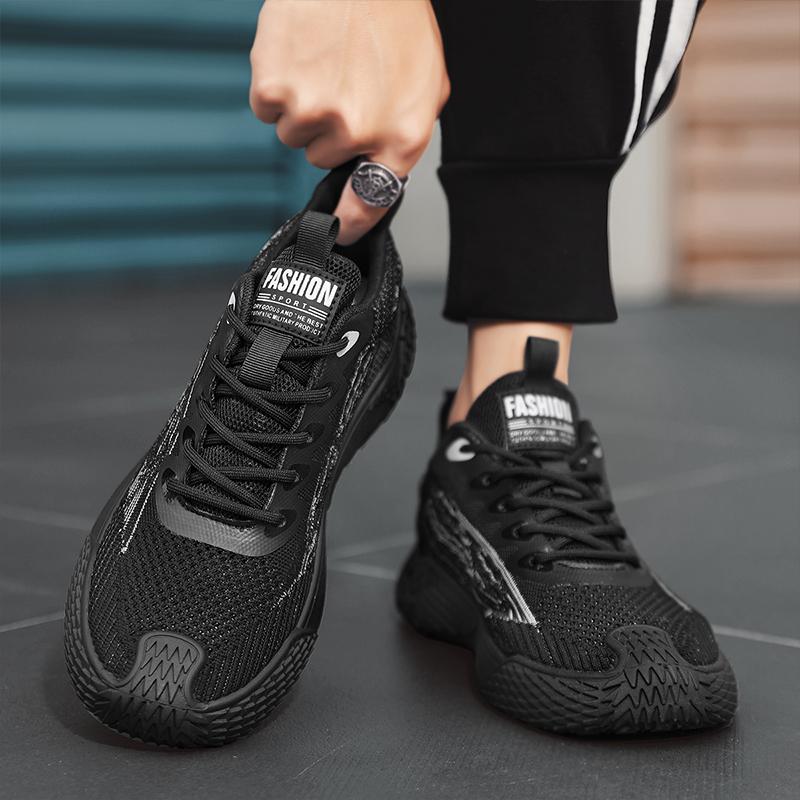 Men's Shoes Men's Sports Shoes Spring and Autumn Mesh Breathable Outdoor Running Shoes Comfortable Non-Slip Casual Shoes