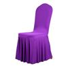 Wedding Chair Cover for Dining Room Universal Stretch Chair Cover with Skirt Removable Chair Slipcover for Kitchen Hotel