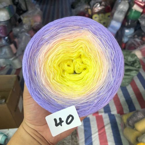 300g Organic Lace Cotton Blend Cake Roll Long Section Dyeing Yarn Hand-woven Shawl Scarf Skirt Hat Crochet Wool
