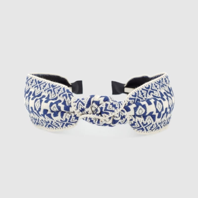 

LALA Этническая Импортная Кружевная Повязка для Волос L-Темно-синий FREE