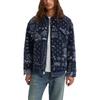 Levis New Relaxed Fit Sherpa Trucker Jacke Allover-Print Langarm Reißverschlussjacke Herrenjacke Blau A5785-0001
