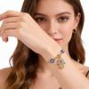 Evil Eye Bracelet Hand of Fatima Women Bracelet Adjustable Chain Blue Evil Eye