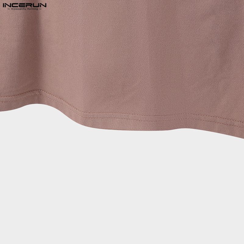 INCERUN Men Women Sleeveless Backless Casual Fitted Party Tank Tops