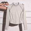 MJ Style Women's Slim-Fit Long Sleeve Base Layer Top