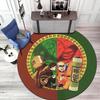 Famous Cartoon NARUTO Protagonist Uzumaki Naruto Round Carpet Soft Home Decoration Anti-slip Door Mat Outdoor Picnic Mat Carpet M7