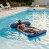 Hamac gonflable flottant - FERRY JOUETS - Produit Officiel Équipe de France FFF - 120x70 cm - Bleu - Filet central respirant