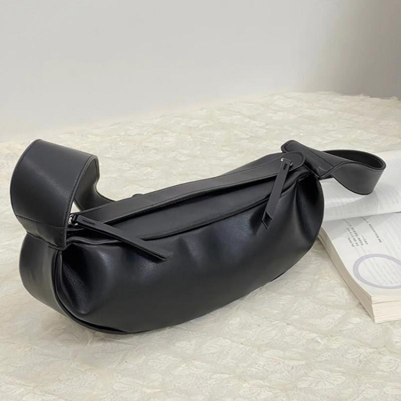 Wide Shoulder Straps Cross-section Chest Bag Single Underarm Women's 2025 New Fashionable All-matching High-texture Moon