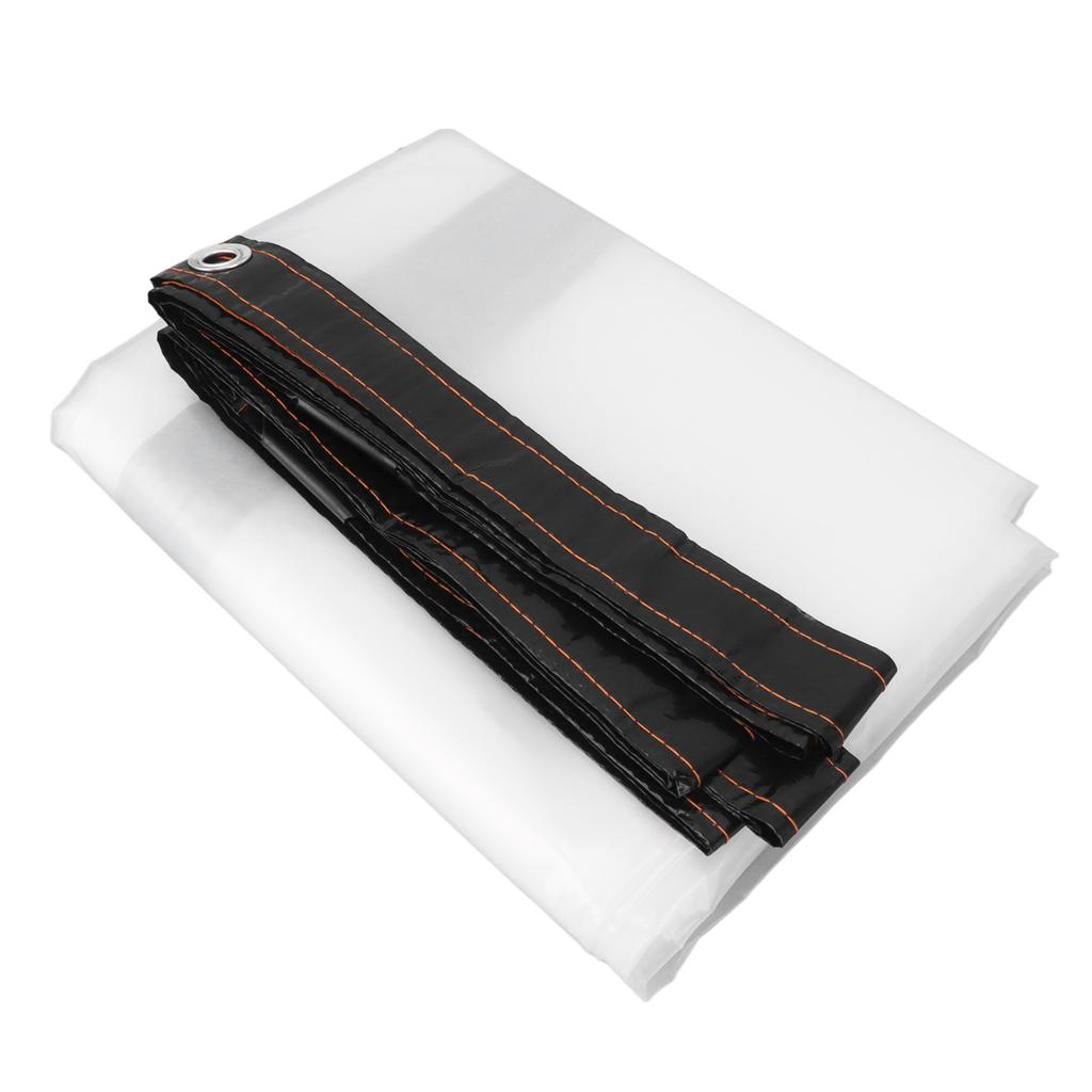 Transparent Tarp Cold Insulation Garden Rainproof Clear Poly Tarp Plant Cover Cloth 6.6 X 8.2ft