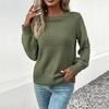 Autumn Long Sleeve Casual Pullover Women's Sweater Solid Round Neck Soft Warm Knitted Sweaters Women Winter Clothing Elegant Knitwears Tops 24705