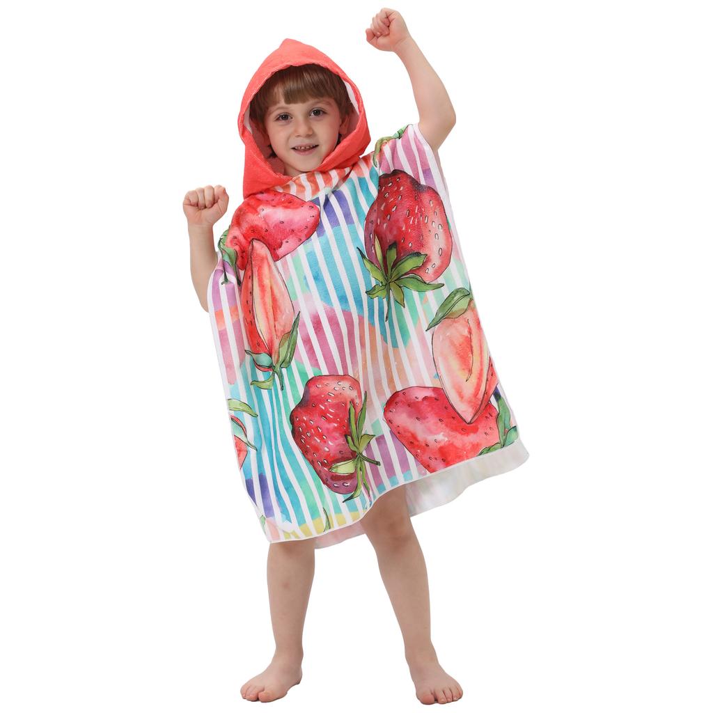 Prinzessin Dinosaurier Kinder Kapuzenbadetuch Mikrofaser Jungen Mädchen Strandtücher Meer Surfen Schnelltrocknend Surfponcho Bademantel Kind Anime