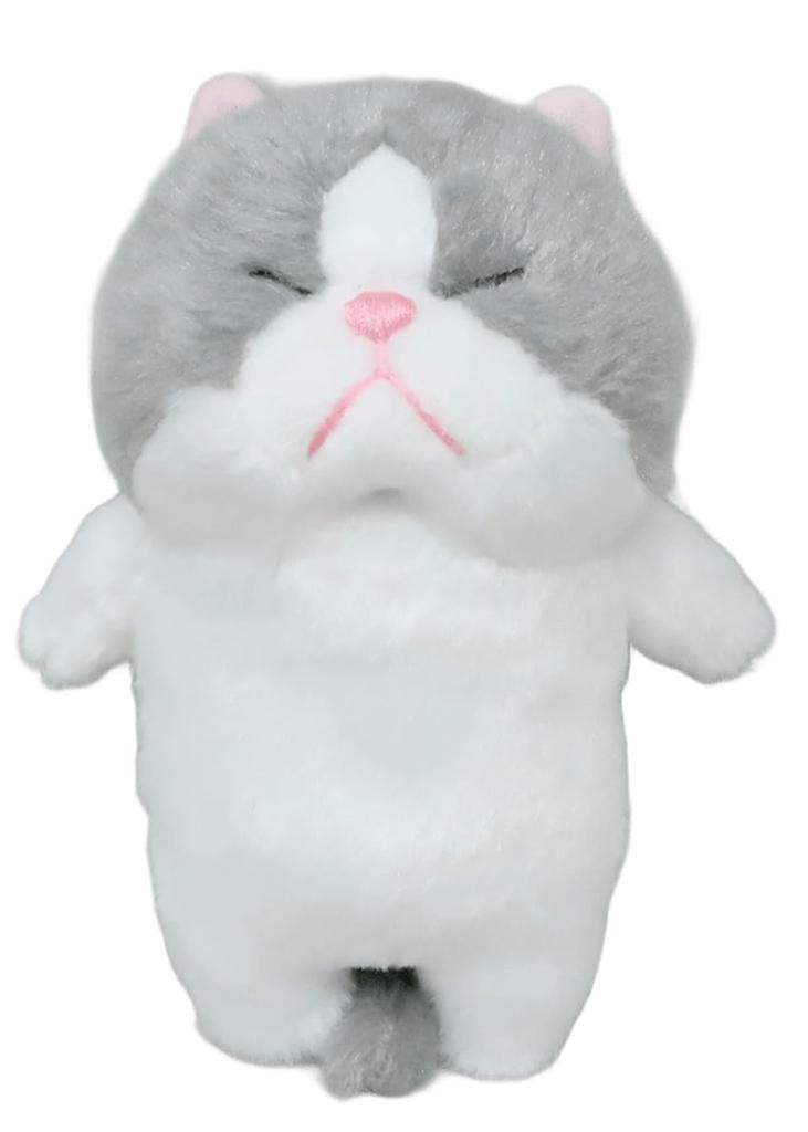 Naitou Design's "Stick-like Cat Nezumibou Plush Magnet" (12.5cm In Length, Suitable for Ages 6 and Up)