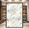 Chinese Style Flower Bird Window Film Home Bathroom Decor Frosted Window Stickers Static Cling Stained Privacy Glass Film