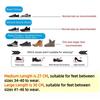 1 Pair Silicone Waterproof Shoe Covers Lip-Resistant Rubber Rain Boot Rain Gear Overshoes Accessories For Outdoor Rainy Day Set