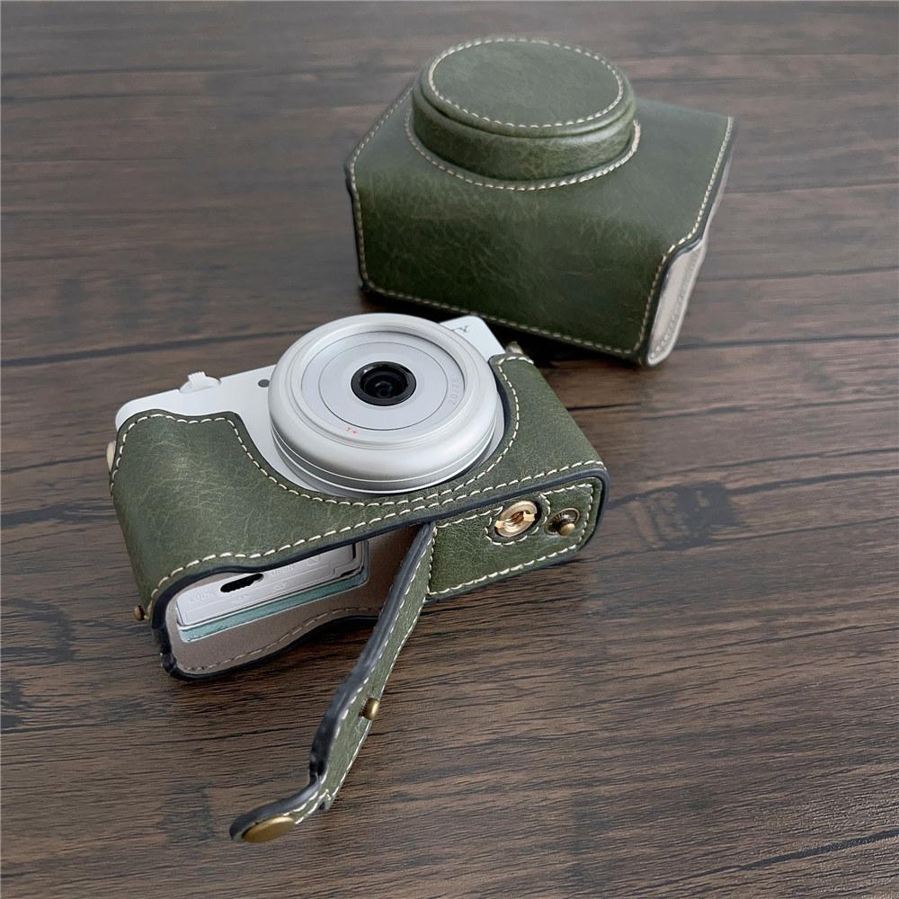 Luxury PU Leather Camera Case For Sony ZV1F ZV-1F ZV1M2 ZV1II ZV-1M2 Full Body Bag Cover With Strap