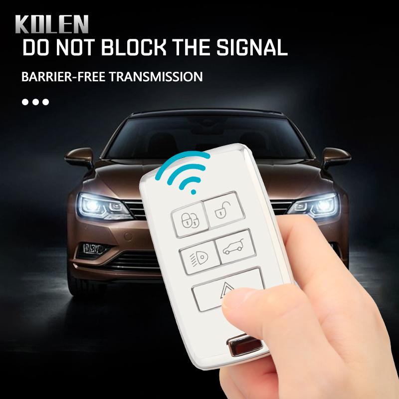 Tpu Car Remote Key Case Cover Shell Fob For Land Rover Range Rover Evoque Discovery Sport Velar For Jaguar Xe E-Pace Xf Keychain