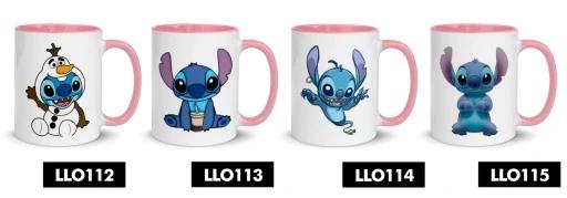 Kubek Różowy Na Prezent Dla Fana Lilo Stich Wzory + Opakowanie Gratis