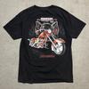 Vintage 2000er American Chopper Firebike Flammen Shirt Größe L Ausgeblichen Beidseitig
