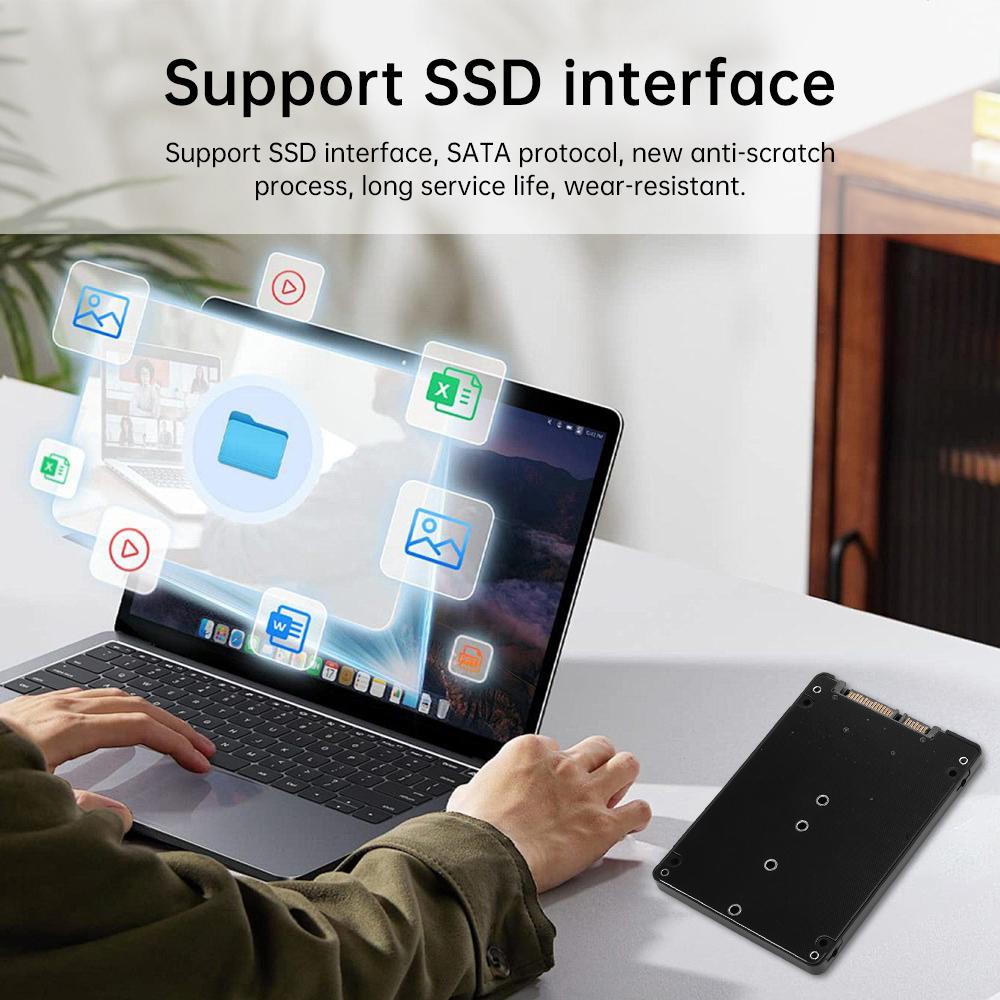 M1 To SATA1 Adapter Card High Efficiency SATA M1.SSD Convert Adapter Card NGFF SSD Upgraded SATA 6 Gbps NGFF Adapter
