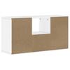 Szafka Rtv Z Szufladą „Odda” Biała 79X24X40Cm Drewno Lite Sosna