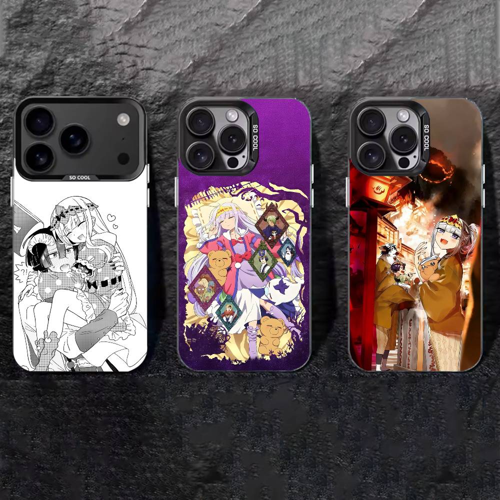 Sleepy Demon C-Castle Phone Case For iPhone 17,16,15,14,13,12,11 Plus,Pro Max,XS,Colored silver phone case