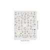 3D Embossed Puppy Nail Art Stickers - Cute Pet Couple Design