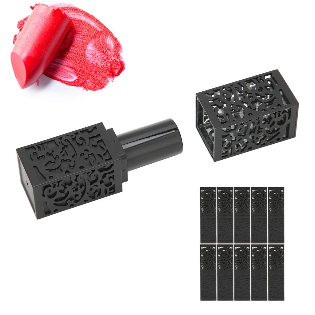 10Pcs Lipstick Tubes DIY Multi Purpose Portable Compact Hollow Design Lip Balm Tubes For Body Cream Solidity Perfume