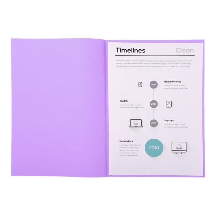 Exacompta SUPER 60 Chemise A4 Pour 100 Feuilles Lilas Pastel (pack De 100)