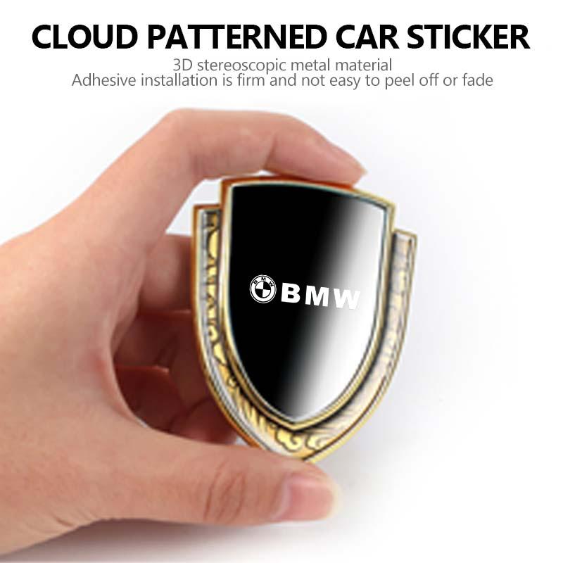 OPZA3 Car Metal Shield Emblem Side Fender Body Trunk Badge Sticker For BMW M Sport M2 M3 M4 M5 M6 E46 E90 E60 F10 F20 E87 X3 X6