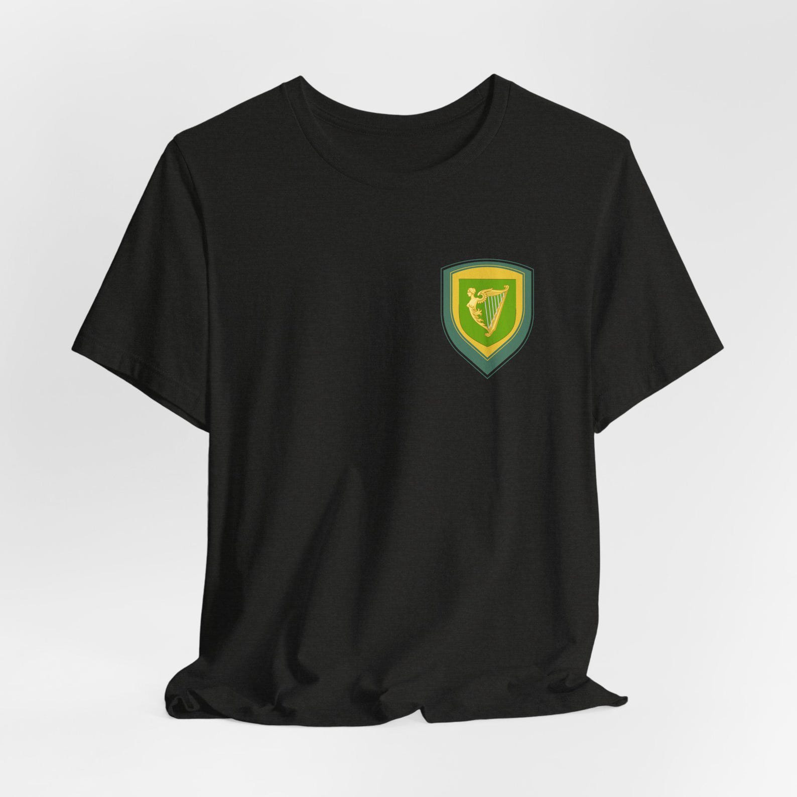 Irish Fenian Crest Harp Tee, Heritage Pride Shirt L