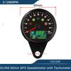 85mm GPS Speedometer 0-299km/h MPH with 0-12000RPM Tachometer Trip Odometer with Gear Number N 1-6 for Car Motorcycle Universal