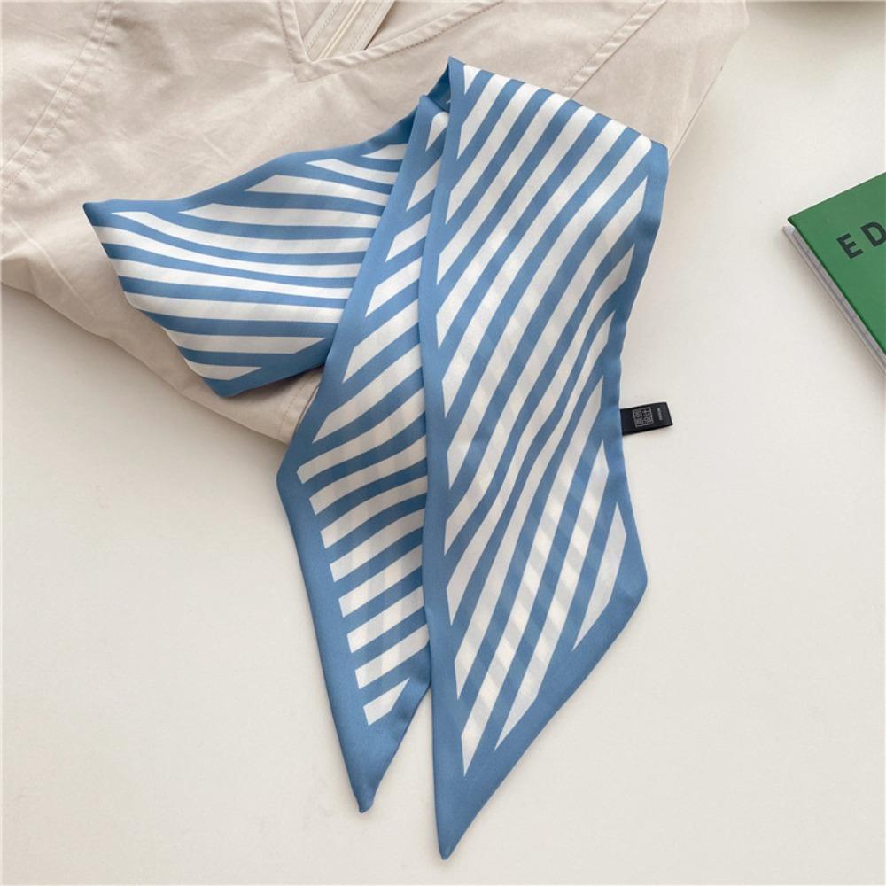 Vintage Bag Hair Tie High-grade Ponytail Holder Women's Ins Style Silk Scarf