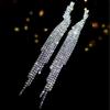 Fashion Versatile Super Flash Long Fringed Earrings