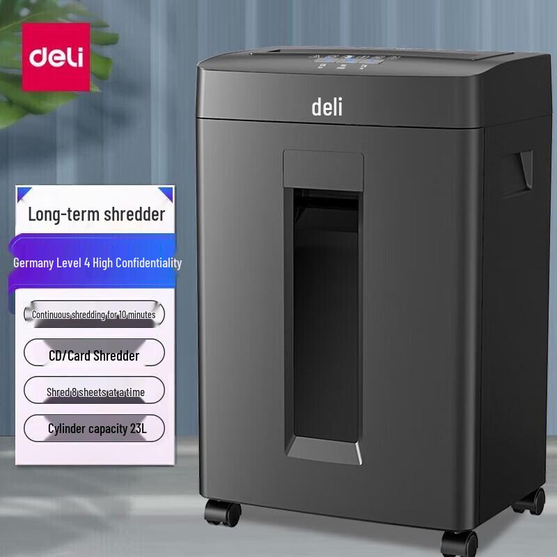 

Deli 14431 Commercial Cross-Cut Shredder CN plug (adapter included)