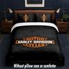 Set Biancheria da Letto Design Harley-Davidson 1 Copripiumino + 2 Federe Morbido Traspirante Biancheria da Letto per la Casa