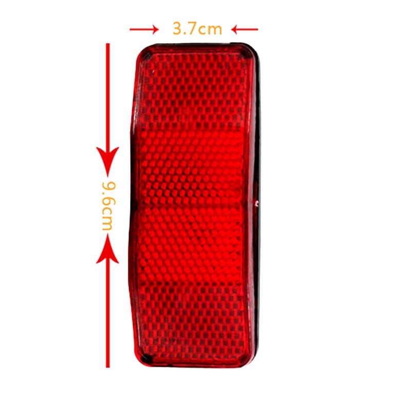 Buy Red Bicycle Reflectors Bike Taillight Reflector Lamp With Screws Bike Safety Light Cycling