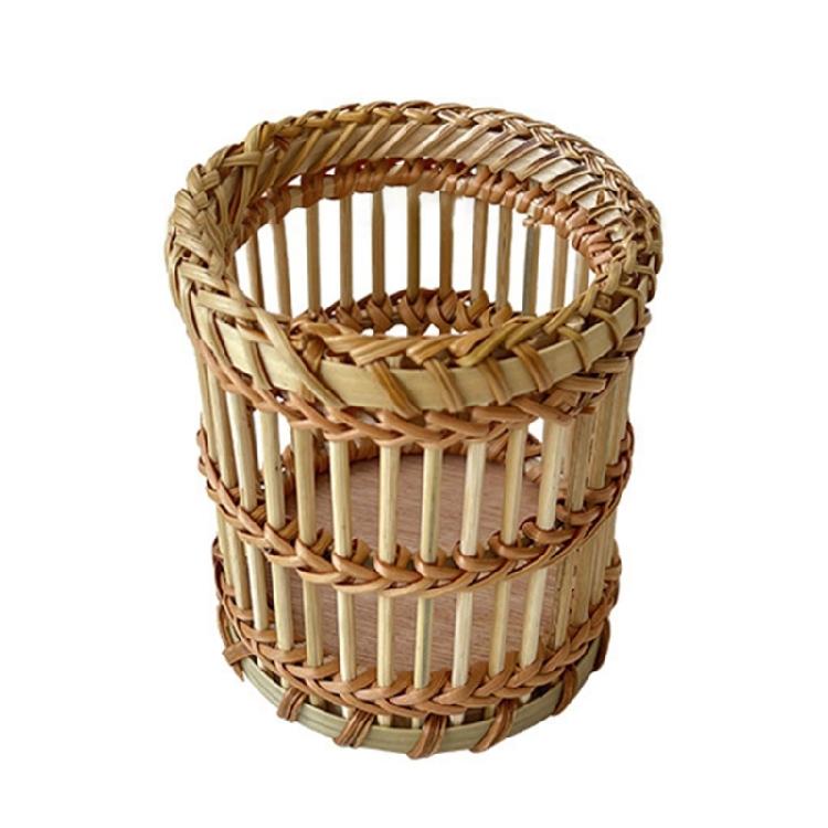 Multipurpose Plant Storage Vases Sturdy Rattan Handwoven Basket Accessories Portable for Farmhouses Styles Decoration