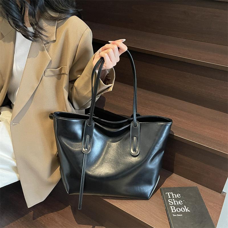 Large Capacity Bag Female New Student Class Shoulder Bag Leisure Commuter Bag Tote Bag