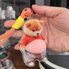 Tummy Squeeze Fat Dog Cat Shiba Soft Stress Fat Cat 3D Bag for Girls Gift [TIKLO] Keychain, & Keychain, 3D Inu, Tummy, Squishy, Cute, Mochi-like,